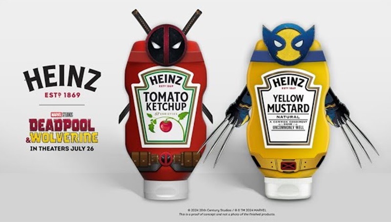 Deadpool and Wolverine HEINZ Ketchup and Mustard Collab